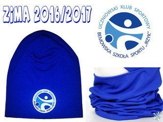 Zestaw dziecięcy bawełniany czapka + komin - UKS IRZYK WARSZAWA